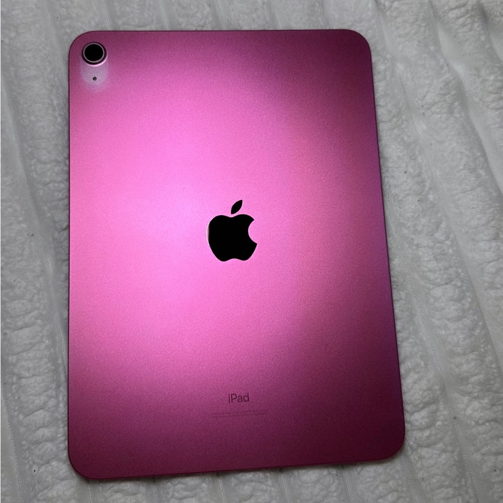 Apple iPad in Pink Aluminum with Black Front Bezel